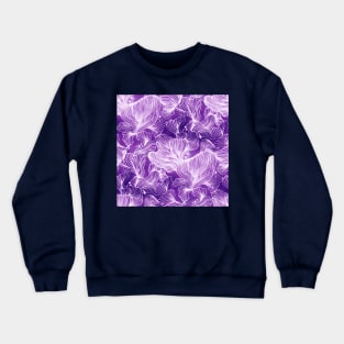 Purple Shibori Corals Crewneck Sweatshirt